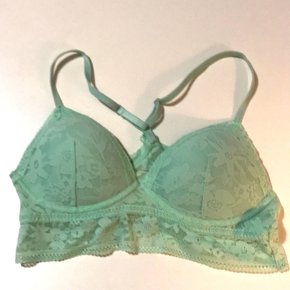 Victoria’s Secret Earie Bralette Sz Med in Mint lace - Picture 1 of 5